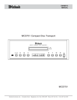 McIntosh MCD-751 - Owners manual 